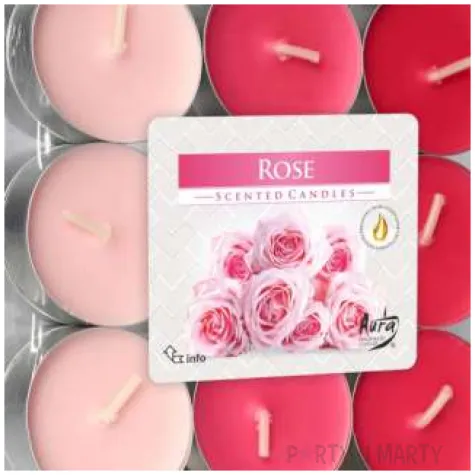 podgrzewacz zapachowy miks kolorow roza bispol 4h 30 szt