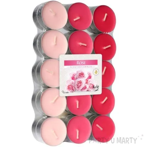 podgrzewacz zapachowy miks kolorow roza bispol 4h 30 szt