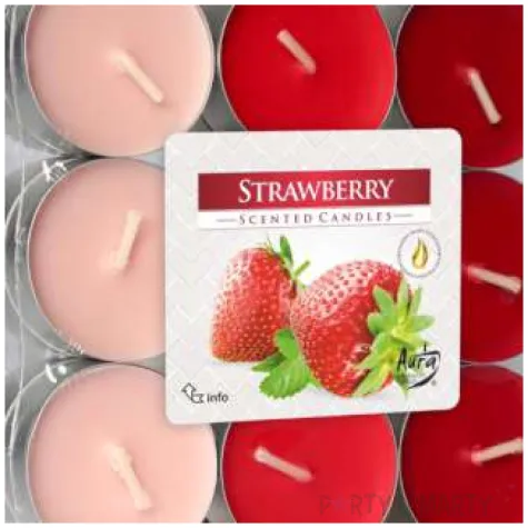 podgrzewacz zapachowy miks kolorow truskawka bispol 4h 30 szt