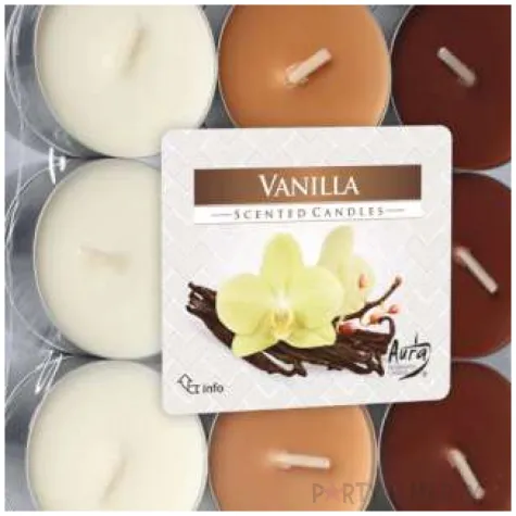 podgrzewacz zapachowy miks kolorow wanilia bispol 4h 30 szt