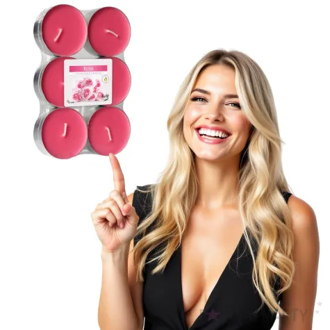 podgrzewacz zapachowy roza bispol 8h 6 szt