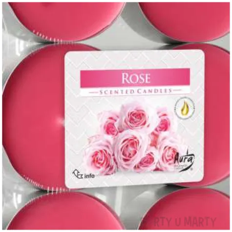 podgrzewacz zapachowy roza bispol 8h 6 szt