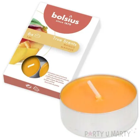 podgrzewacz zapachowy t s mango bolsius 4h 6 szt