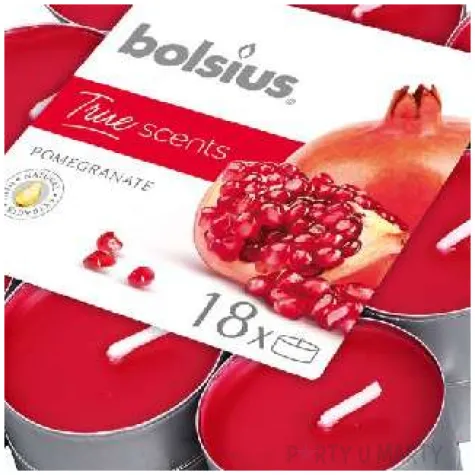 podgrzewacz zapachowy true scents granat bolsius 4h 18 szt