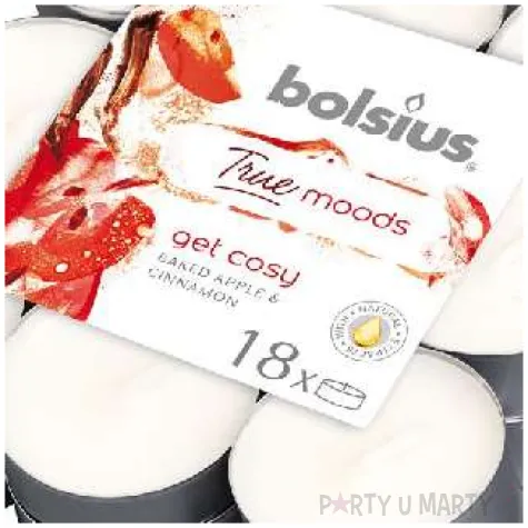 podgrzewacz zapachowy true scents jablko z cynamonem bolsius 4h 18 szt