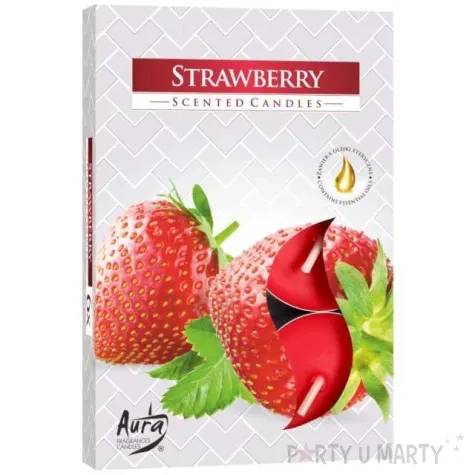 podgrzewacz zapachowy truskawka bispol 4h 6 szt