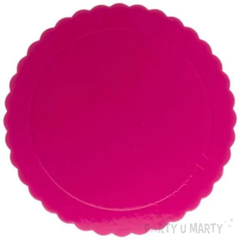 podklad pod tort falisty brzeg rozowy dekora 20 cm