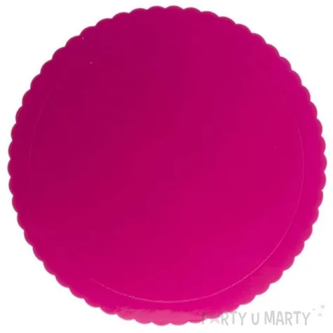 podklad pod tort falisty brzeg rozowy dekora 25 cm