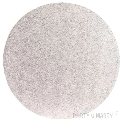 podklad pod tort tablica tortowa srebrny dekora 25 cm