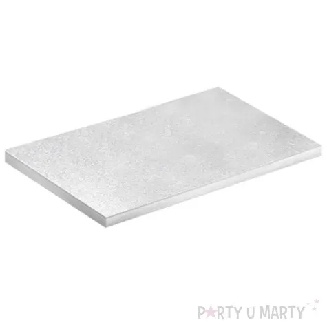podklad pod tort tablica tortowa srebrny dekora 35x30 cm