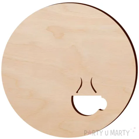 podkladka drewniana herbata okragla 10 cm