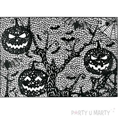 podkladka na stol dynie nietoperze halloween czarny guirca 30x45 cm