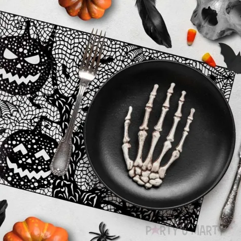 podkladka na stol dynie nietoperze halloween czarny guirca 30x45 cm