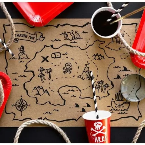 podkladka na stol piraci partydeco 40x30 cm 30 szt