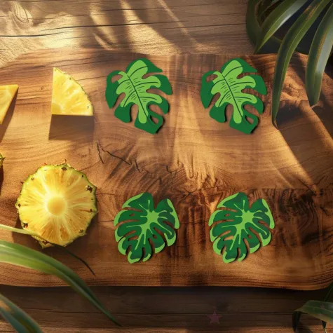 podkladka papierowa hello aloha monstera zielona 20 cm 6 szt