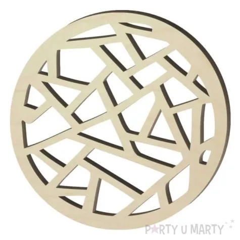 podkladki drewniane azur geometria 6 szt