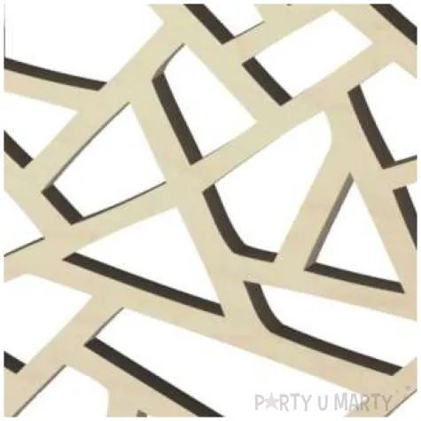 podkladki drewniane azur geometria 6 szt