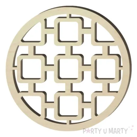 podkladki drewniane azur kafelki 6 szt