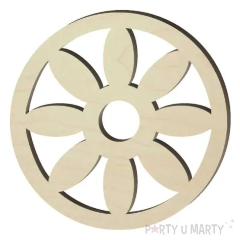 podkladki drewniane azur kwiat 6 szt