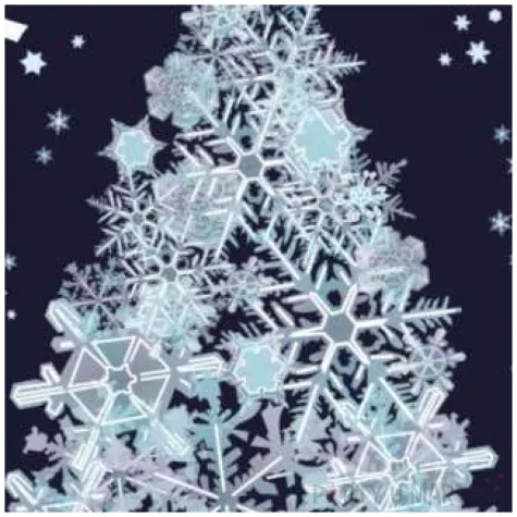 podkladki drewniane choinka ze sniezynek 6 szt