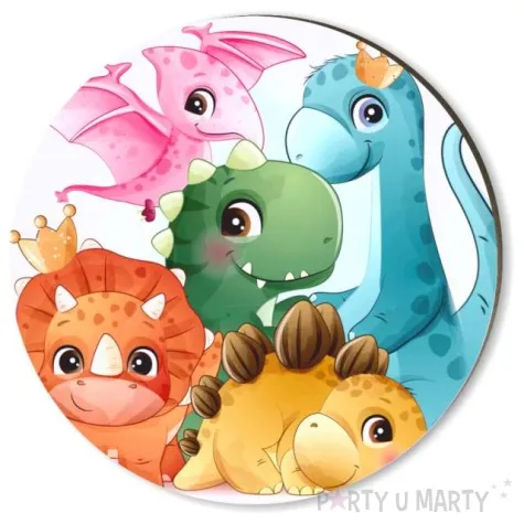podkladki drewniane dino baby mix 6 szt