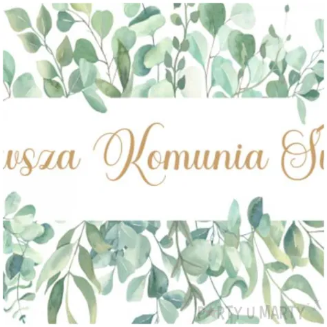 podkladki drewniane komunia swieta eukaliptus beauty 6 szt