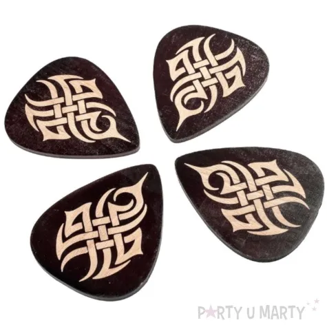 podkladki drewniane kostki do gry na gitarze gadgetmaster 4 szt