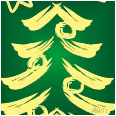 podkladki drewniane kremowa choinka 6 szt