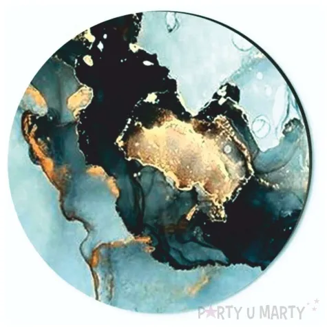 podkladki drewniane marmur grafitowy 6 szt