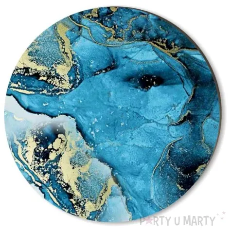 podkladki drewniane marmur lodowy 6 szt