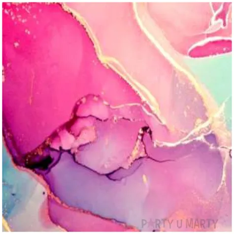 podkladki drewniane marmur witrazowy 6 szt