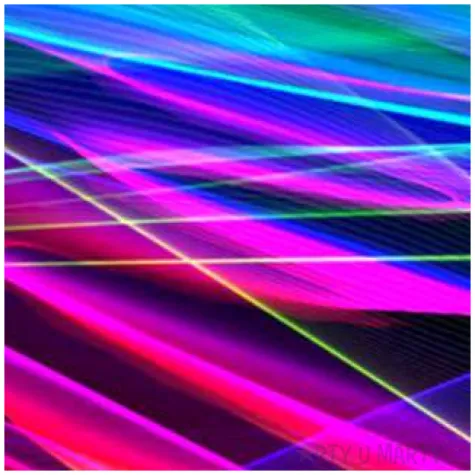 podkladki drewniane neonowe swiatlo mix 6 szt