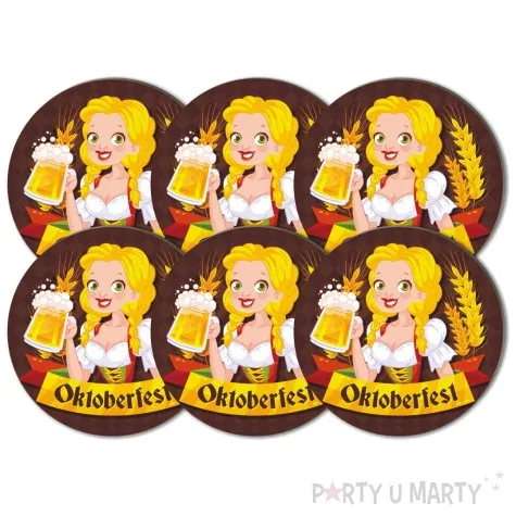 podkladki drewniane oktoberfest blond bawarka 6 szt