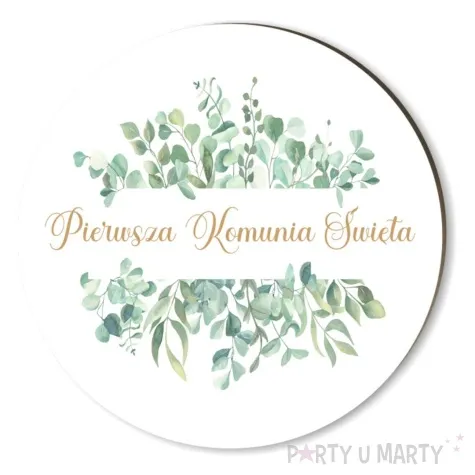 podkladki drewniane pierwsza komunia swieta eukaliptus beauty 6 szt