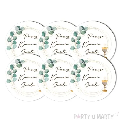 podkladki drewniane pierwsza komunia swieta eukaliptus z hostia 6 szt