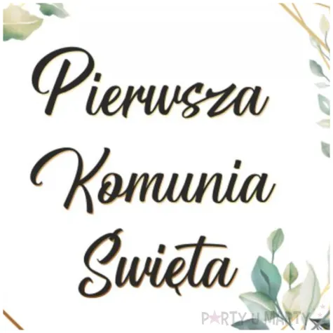 podkladki drewniane pierwsza komunia swieta mietowa geometria 6 szt