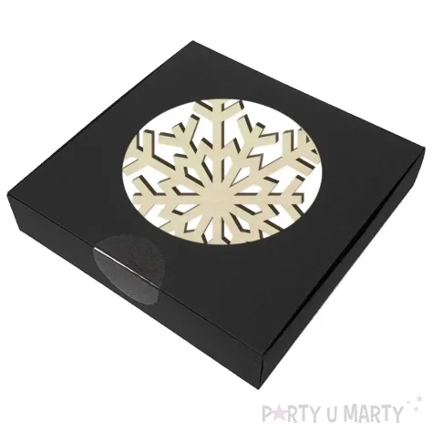 podkladki drewniane platek sniegu 6 szt