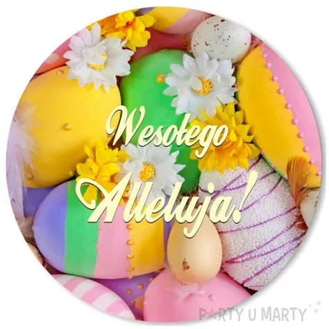 podkladki drewniane wielkanoc pisanki pastelowe 6 szt
