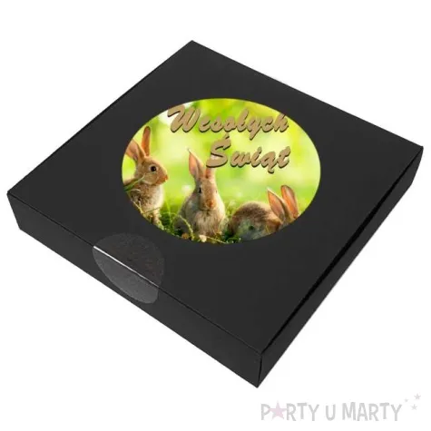 podkladki drewniane wielkanoc trzy zajaczki 6 szt