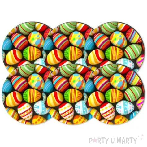 podkladki drewniane wielkanocne pisanki 6 szt