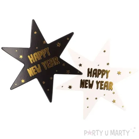 podkladki happy new year gwiazdki mix folat 12x14 cm