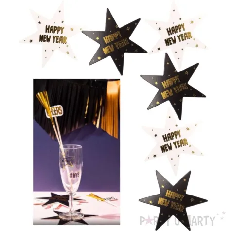 podkladki happy new year gwiazdki mix folat 12x14 cm