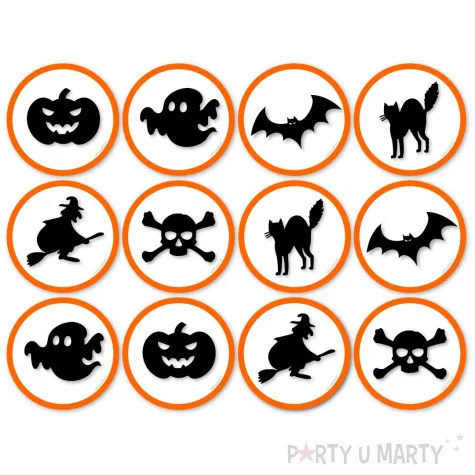 podkladki papierowe halloween mix 9 5 cm 12 szt