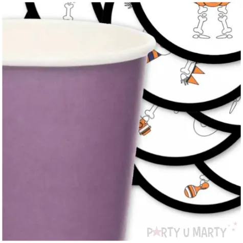 podkladki papierowe halloween wesole kosciotrupy 9 5 cm 12 szt