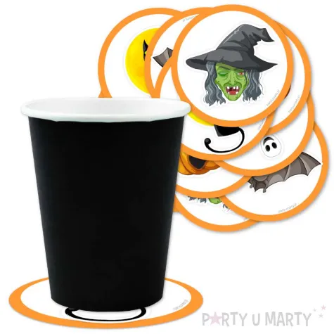 podkladki papierowe happy halloween 9 5 cm 12 szt