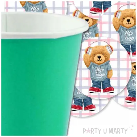 podkladki papierowe mis i hip hop 9 5 cm 12 szt