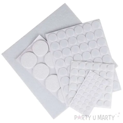 podkladki pod meble mix white biale 125 szt