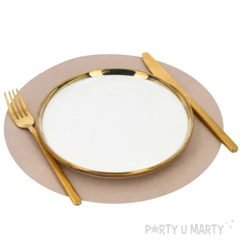 podkladki pod talerz eko bezowy 28cm 6 szt