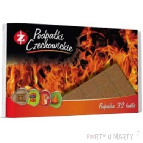podpalka do grilla i kominka kostki szare ravi 32 szt