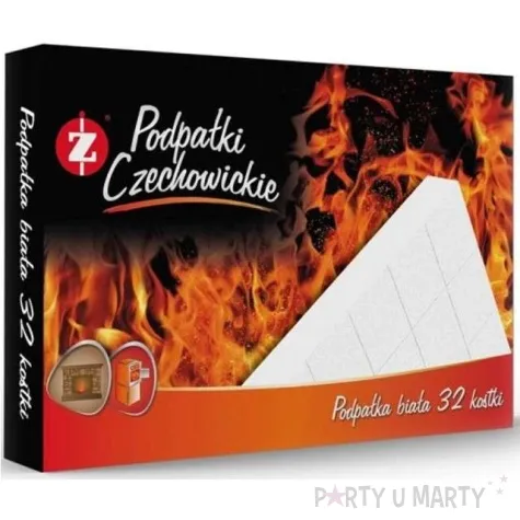 podpalka do kominka biale kostki ravi 32 szt
